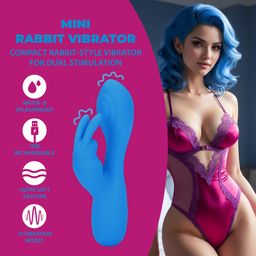 Loveline by shots Mini Konijnen Vibrator - Azure Desire (8714273024701)