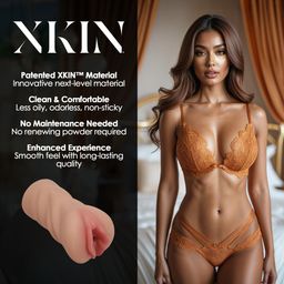 Xkin by shots Secret Affairs - Midnight Honey Celeste - TPE Medium Masturbator - 199g - Tan (8714273028693)