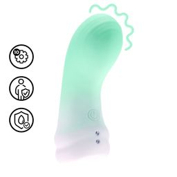 Loveline by shots Zachte Vinger Vibrator - Misty Green (8714273021335)