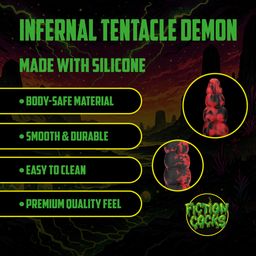 Ouch! by shots Infernal Tentacle Demon - Anal Snake - 14.8 / 37,5 cm - Red/Black (8714273024442)