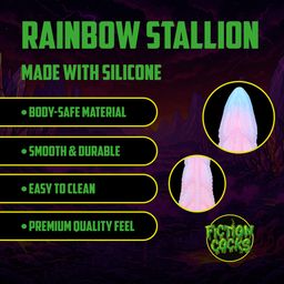 Ouch! by shots Rainbow Stallion - Siliconen Anale Plug - Regenboog (8714273024466)