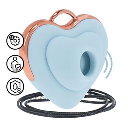 Loveline by shots Luvie - Hartvormige AirTap Vibrator - Blauw (8714273059796)