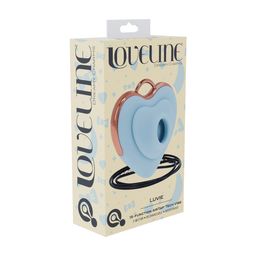 Loveline by shots Luvie - Hartvormige AirTap Vibrator - Blauw (8714273059796)