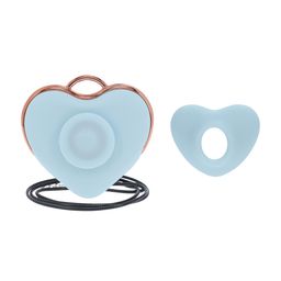 Loveline by shots Luvie - Hartvormige AirTap Vibrator - Blauw (8714273059796)