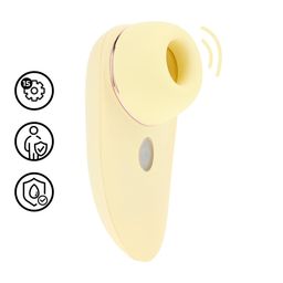 Loveline by shots Aurie - AirTap Vibrator met Twee Hoofdaccessoires - Geel (8714273059741)