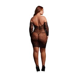 Le désir by shots Matilda - Lace Mini Dress - Queen Size - Black (8714273020895)