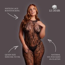 Le désir by shots Matilda - Lace Bodystocking - Queen Size - Black (8714273020871)