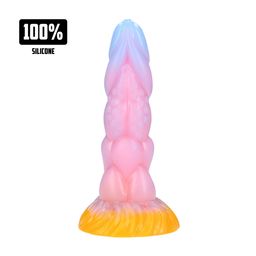 Ouch! by shots Rainbow Canine - Siliconen Anale Plug - Rainbow (8714273024473)
