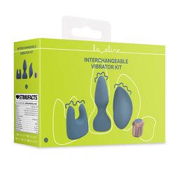 Loveline by shots Vervangbare Vibrator Kit - Blauw/Grijs (8714273021434)