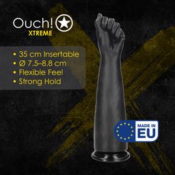 Ouch! by shots Fist of Pleasure XL - Fist Dildo - 35 cm - Black (8714273017352)