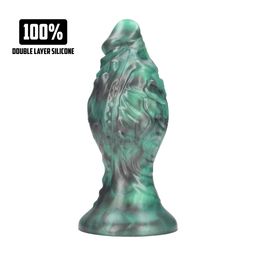 Ouch! by shots Space Born - Ei Plug - Groen/Zwart (8714273024183)