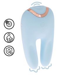 Loveline by shots Bonnie - Dubbelzijdige Tapping Vibrator - Blauw (8714273059758)