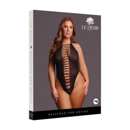 Le désir by shots Jordan - Open Work Body - Queen Size - Black (8714273020918)