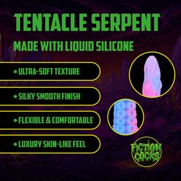 Ouch! by shots Tentacle Serpent - Anal Snake - 19.7 / 50 cm - Purple/Blue (8714273024435)