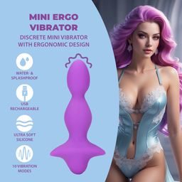 Loveline by shots Mini Ergo Vibrator - Sweet Amethyst (8714273024695)