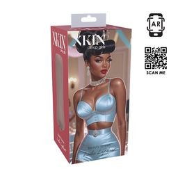 Xkin by shots Pinup Dolls - Schoonheidskoningin Lulu Liplust - TPE Kleine Masturbator - 127g - Bruin (8714273028617)