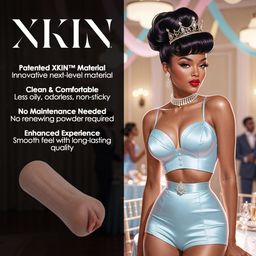 Xkin by shots Pinup Dolls - Schoonheidskoningin Lulu Liplust - TPE Kleine Masturbator - 127g - Bruin (8714273028617)