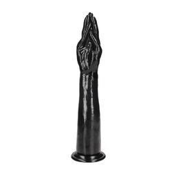 Ouch! by shots Helping Hand - Hand with Forearm Dildo - 38 cm - Black (8714273017376)