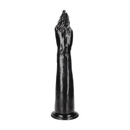 Ouch! by shots Helping Hand - Hand with Forearm Dildo - 38 cm - Black (8714273017376)