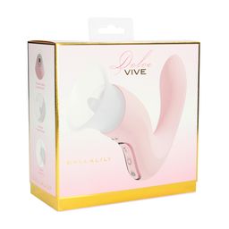 Vive by shots CallaLily - G-Spot Tap Vulva Borstzuiger en Tong Stimulator - Roze (8714273030092)