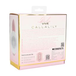 Vive by shots CallaLily - G-Spot Tap Vulva Borstzuiger en Tong Stimulator - Roze (8714273030092)