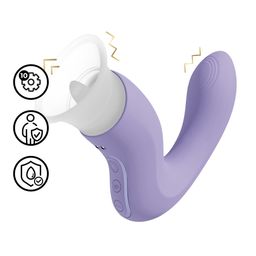Vive by shots CallaLily - G-Spot Tap Vulva Borstzuiger en Tong Stimulator - Lavendel (8714273030085)