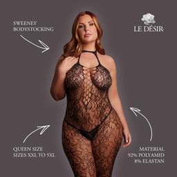 Le désir by shots Sweeney - Bodystocking - Queen Size - Black (8714273020635)