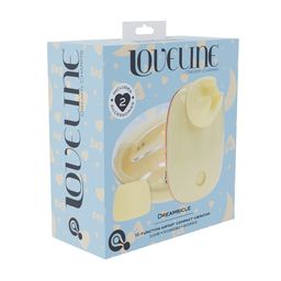 Loveline by shots Dreamsicle - Compact AirTap Vibrator met Twee Hoofdaccessoires - Geel (8714273059680)