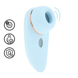 Loveline by shots Aurie - AirTap Vibrator met Twee Hoofdaccessoires - Blauw (8714273059727)
