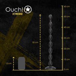 Ouch! by shots Chain Reaction - Anal Plug - 49 cm - Black (8714273017512)