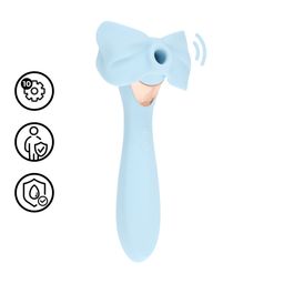 Loveline by shots Darling - AirTap Wand Vibrator met Vijf Koppen Accessoires - Blauw (8714273059901)