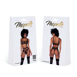 Mapalé Pretty Little Rocker - Drie-delige Bralette Set - S/M - Zwart (190602197328)