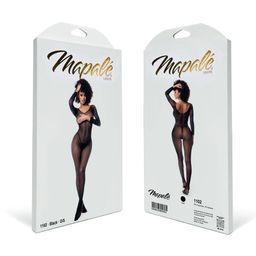 Mapalé Langarmige Visnet Bodystocking - Één maat - Zwart (190602585552)