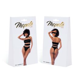 Mapalé Halter Bodysuit - XL - Nude/Zwart (190602103558)