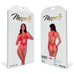 Mapalé Open Cup Visnet Bodysuit met Handschoenen - One Size - Rood (190602299275)