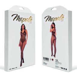 Mapalé Leopard Fishnet Bodystocking - Één maat - Zwart (190602299091)