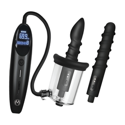 Xr brands Rosebud Driller Deluxe Set - Vibrerende Silicone Rosebud Pomp - Transparant (848518058287)