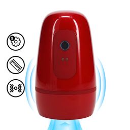 Pumped by shots Pulsar - Negatieve Druk Zuig- en Trillingsmasturbator Pomp - Metallic Rood (8714273061485)
