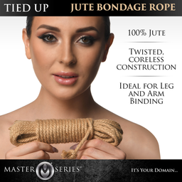 Xr brands Tied Up - Jute Bondage Touw - 25 ft / 7,6 mtr (848518051899)