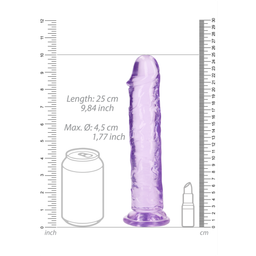 Realrock by shots Rechtdoorlopende Realistische Dildo met Zuignap - 9'' / 23 (8714273522740)