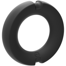Doc johnson De Paradox - Silicone/Metalen Cockring - 50mm - Zwart (782421089795)