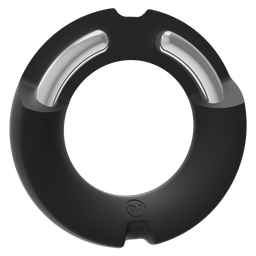 Doc johnson De Paradox - Silicone/Metal Cock Ring - 45mm - Zwart (782421089788)