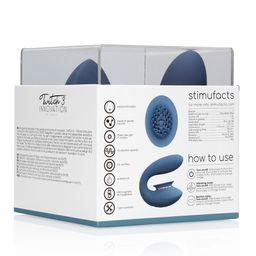 Innovation by shots Twitch 3 - Oplaadbare Vibrator en Suction - Blauw/Grijs (8714273054975)