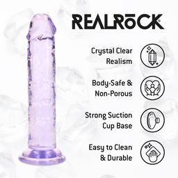 Realrock by shots Realistische Dildo - 5 / 12,7 cm - Paars (8714273030078)