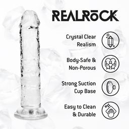 Realrock by shots Realistische Dildo - 5 / 12,7 cm - Transparant (8714273030108)