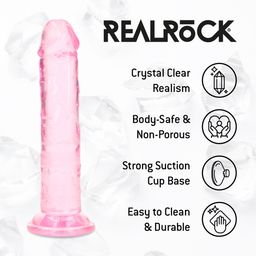 Realrock by shots Realistische Dildo - 5 / 12,7 cm - Roze (8714273029805)