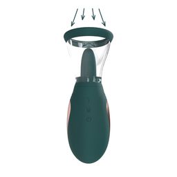 Pumped by shots Enhance - Oplaadbare Vulva- en Borstpomp - Bosgroen (8714273054777)
