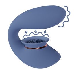 Innovation by shots Twitch 3 - Oplaadbare Vibrator en Suction - Blauw/Grijs (8714273054975)