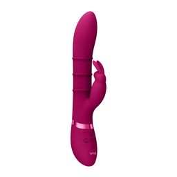 Vive by shots Sora - Up  Down Stimulerende Ringen, Vibrerende G-Spot Rabbit - Roze (8714273493217)