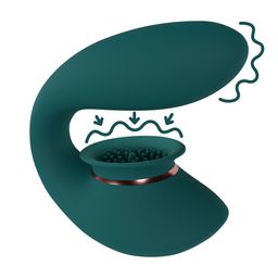 Innovation by shots Twitch 3 - Oplaadbare Vibrator en Suction - Bosgroen (8714273054999)